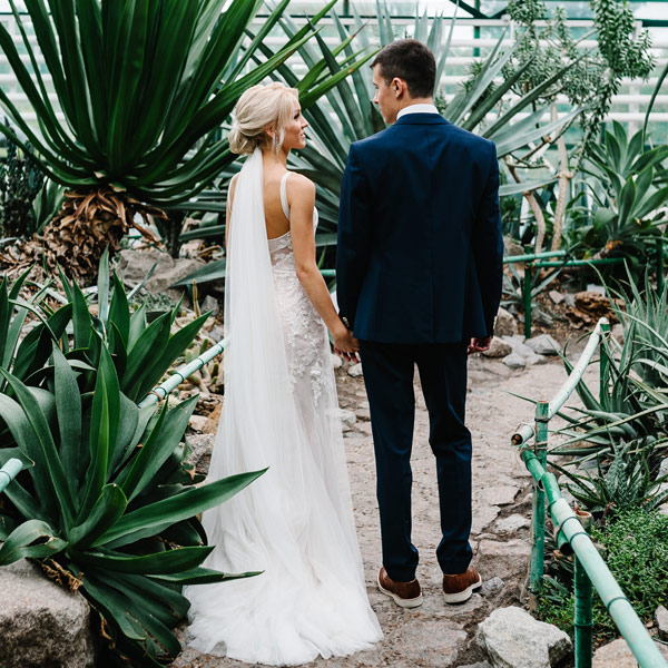 Trouwen in een kas of botanische tuin
